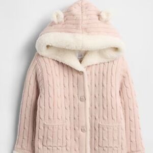Gently Used Baby Gap Sherpa Lined Cardigan